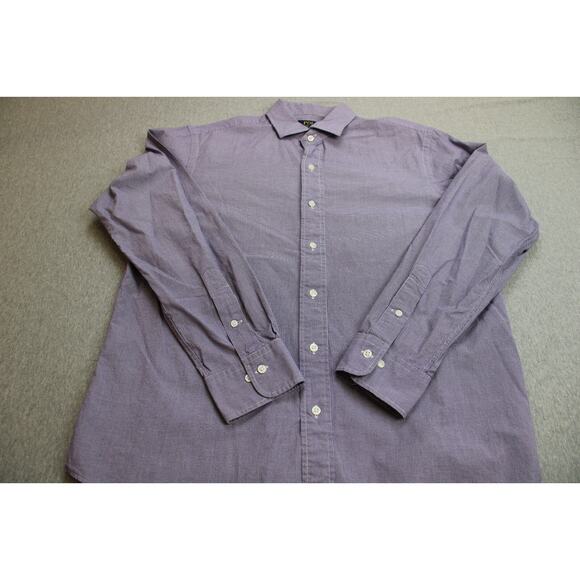 Polo Ralph Lauren Dress Shirt Men's 16.5 Purple Custom Fit Formal Button-Up - Picture 5 of 7